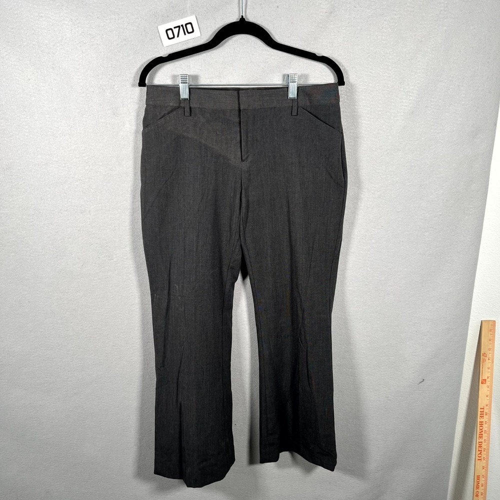 Gap Perfect Trouser Dress Pants Womens 2 Gray‎ Stretch Formal Business Oxford